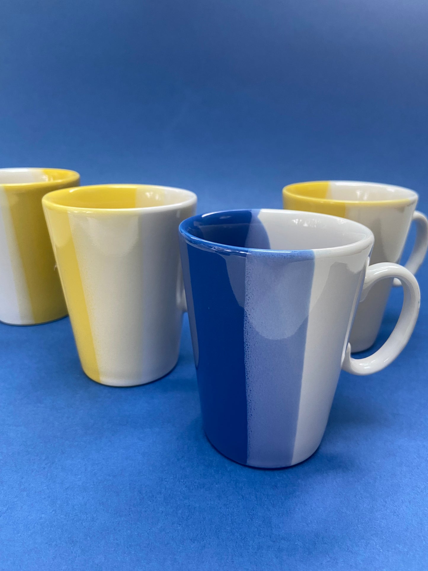 Set of 4 small ceramic mugs JUST MUGS