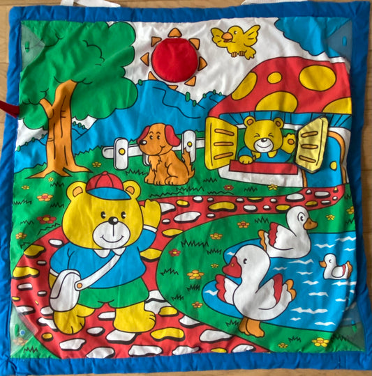 Tapis d'éveil bébé vintage