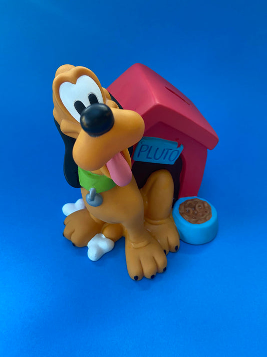 PLUTO vintage plastic piggy bank