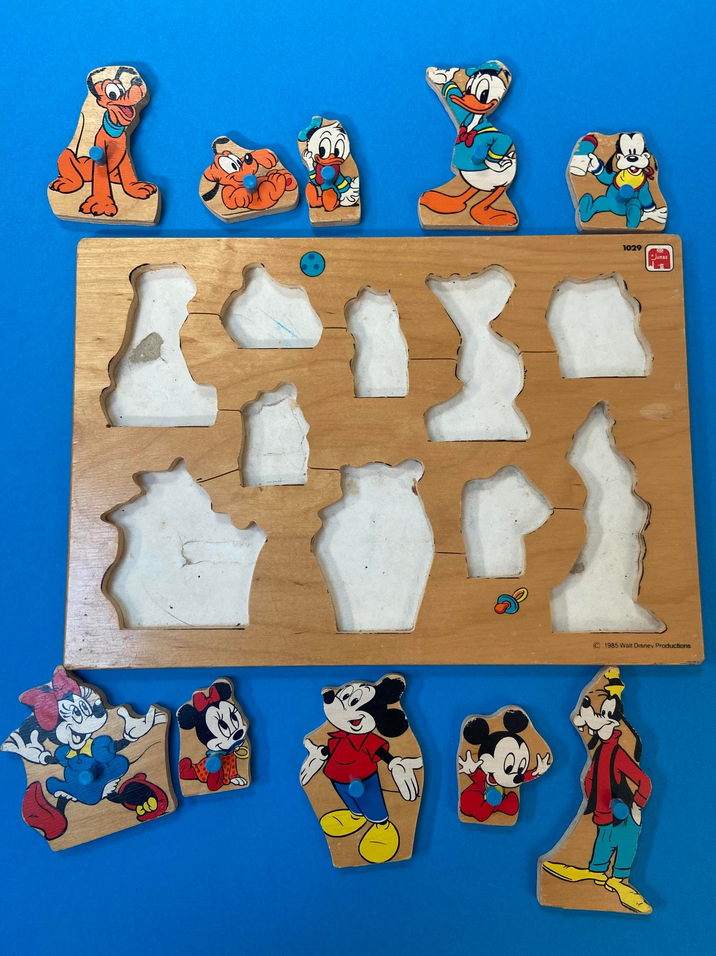 Puzzle en bois vintage MICKEY