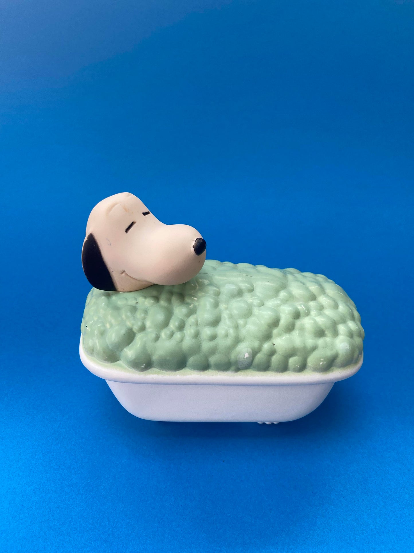 Paire de contenants de bain moussant SNOOPY vintage