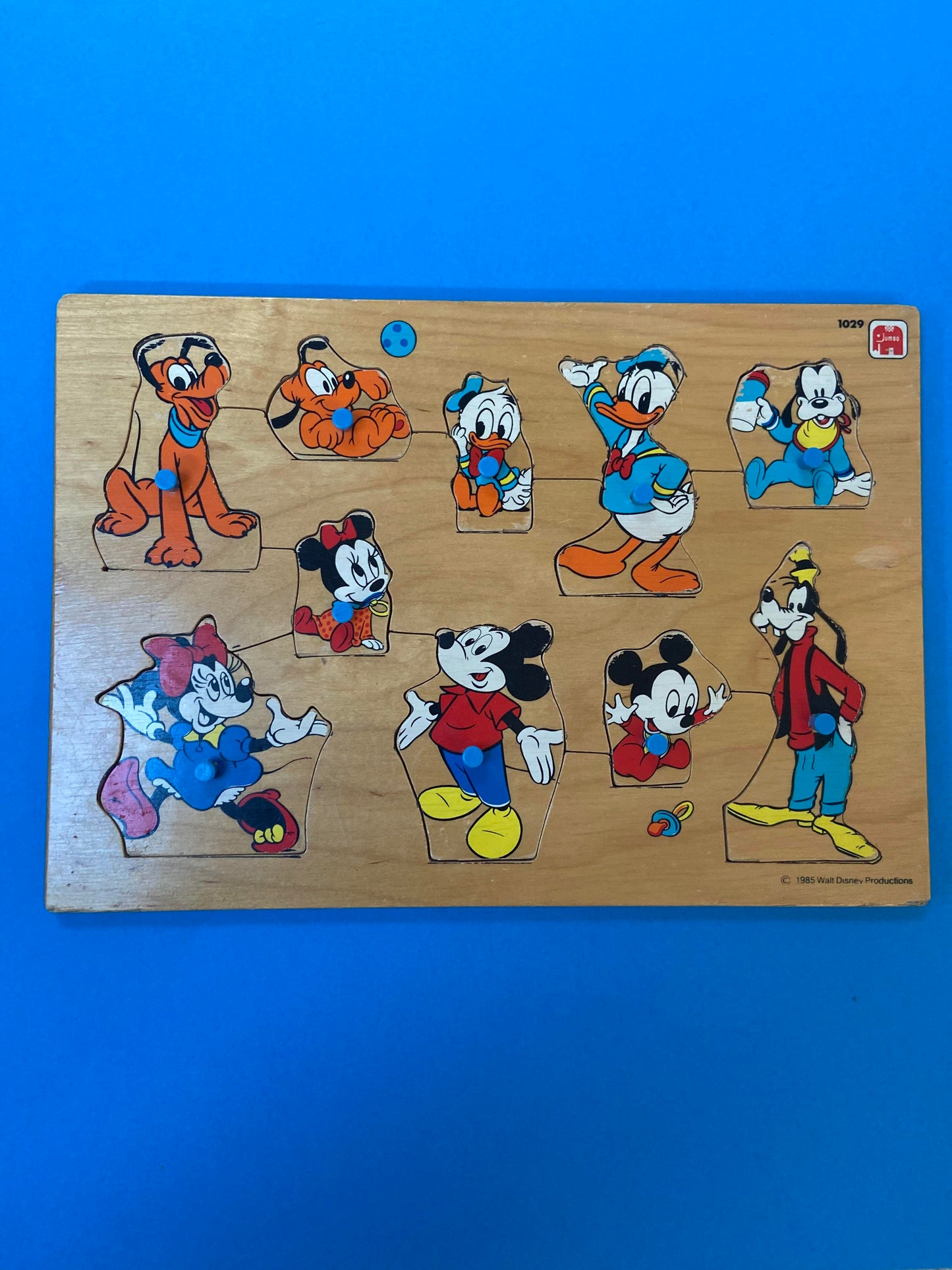 Puzzle en bois vintage MICKEY