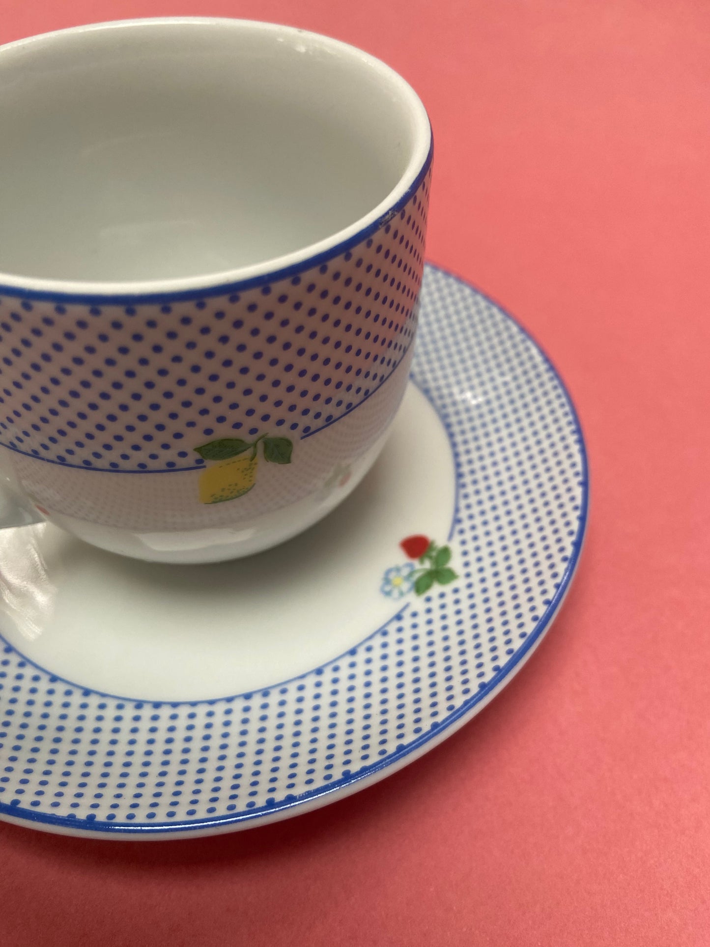 Service Porcelaine Victoria Bohème 6 tasses + coupelles