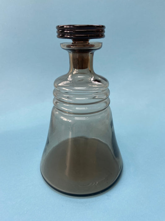 Vintage smoked glass carafe