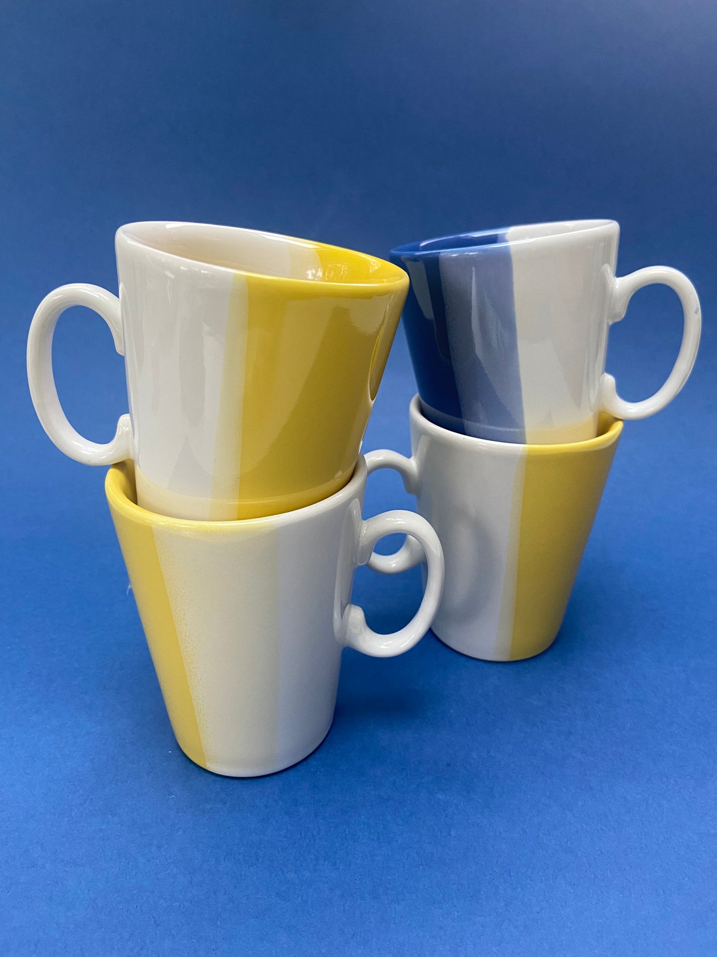 Set of 4 small ceramic mugs JUST MUGS