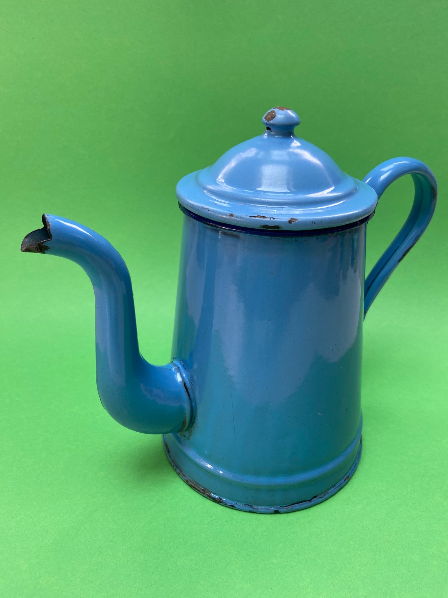 Cafetière en tôle émaillée BLEU