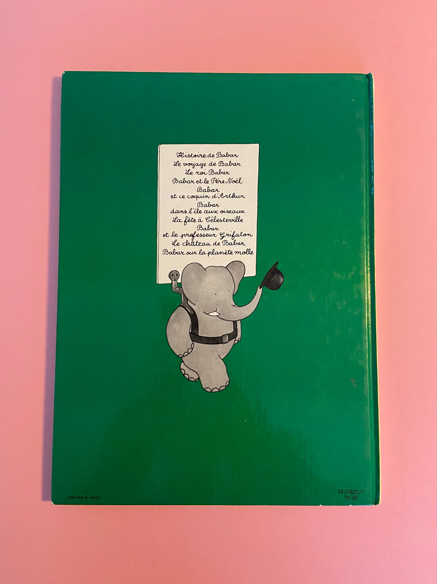 Livre BABAR EN FAMILLE édition 1975