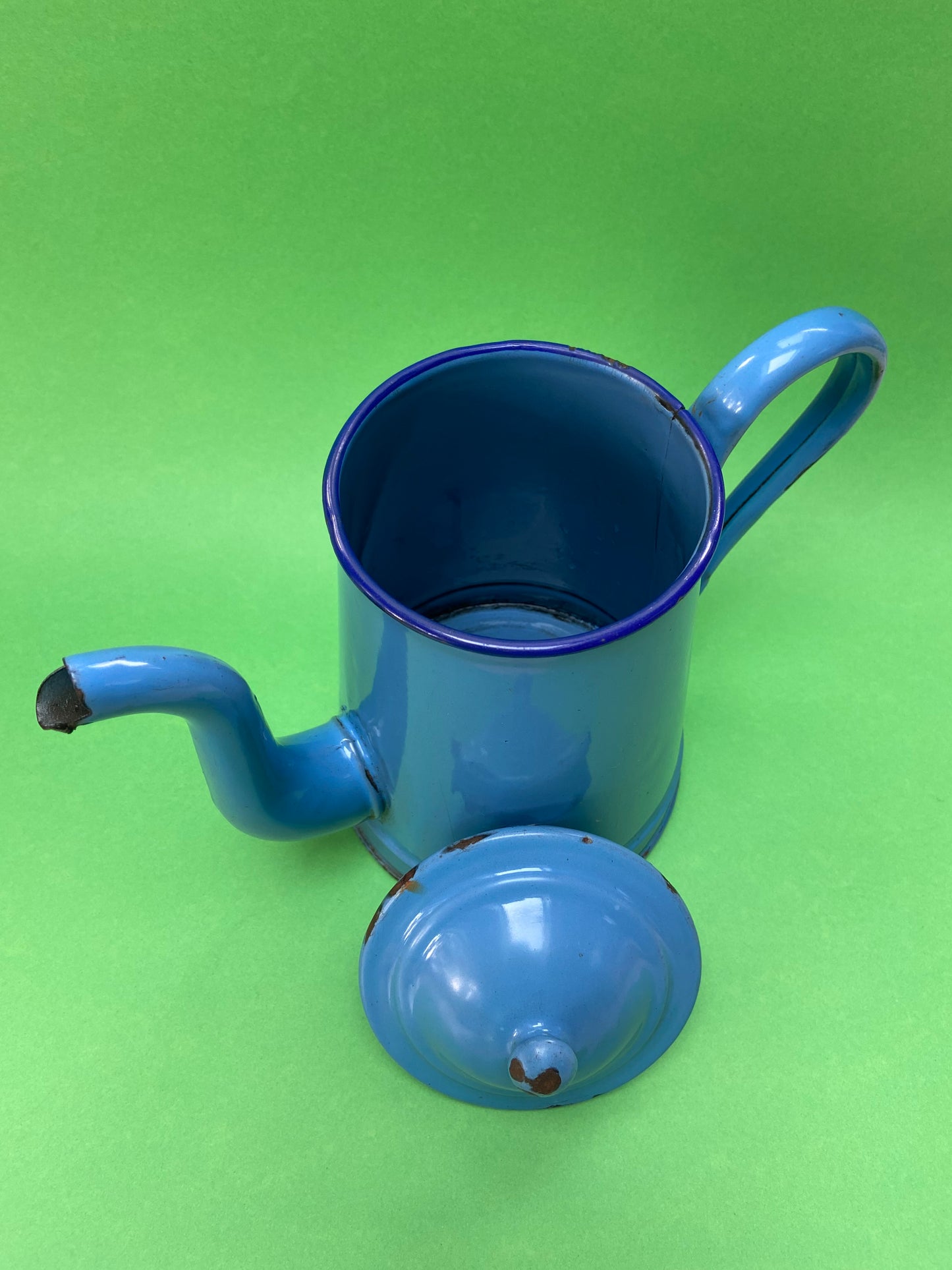 Cafetière en tôle émaillée BLEU