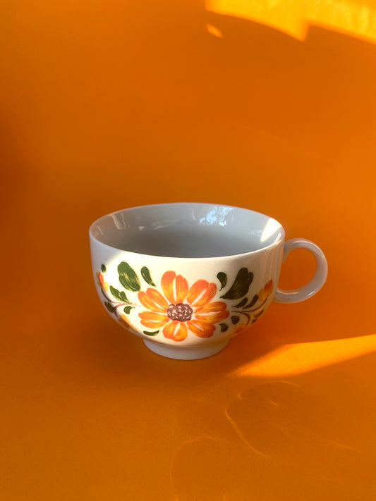 Grande tasse Fleurs ORANGE