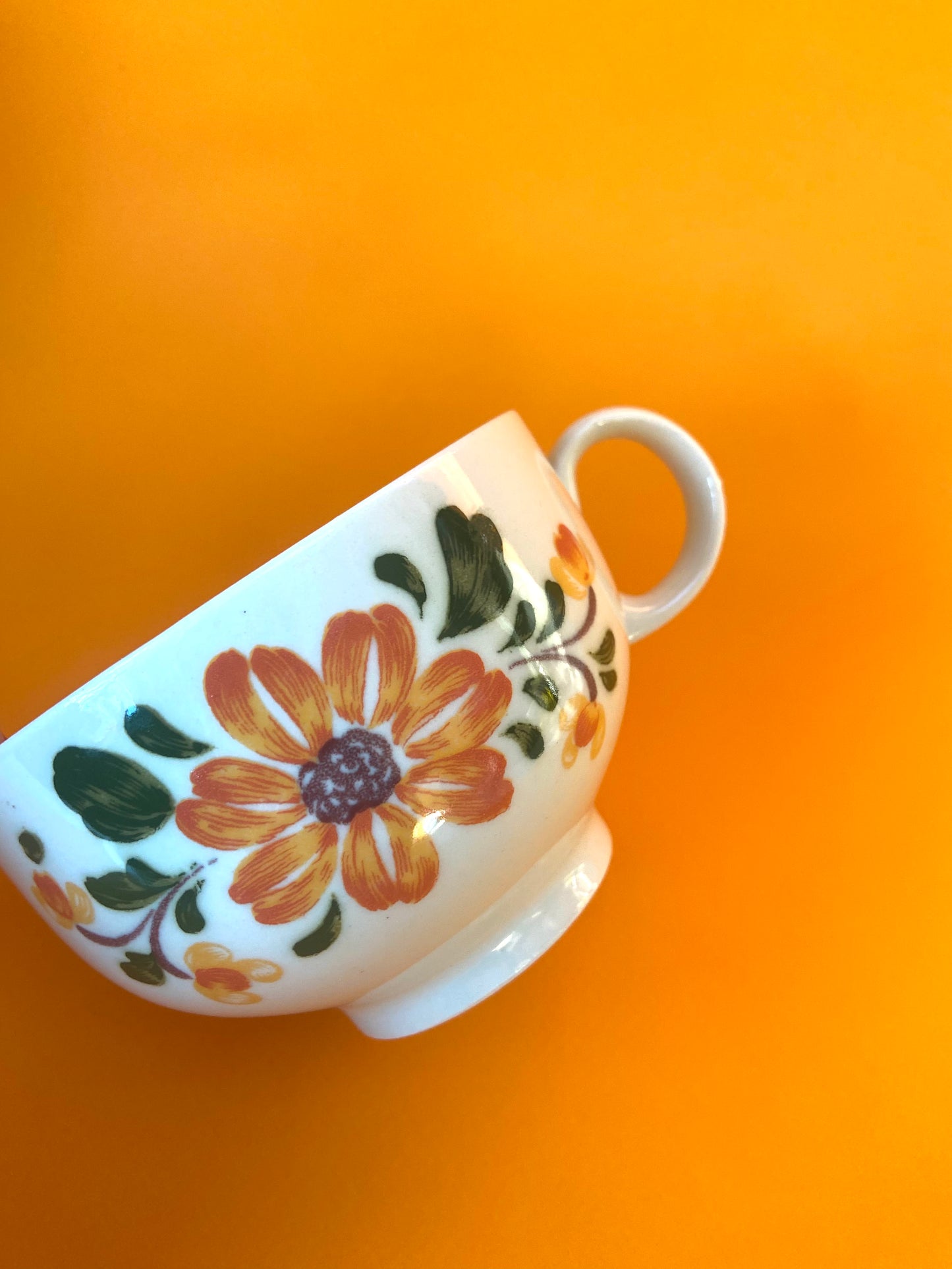 Grande tasse Fleurs ORANGE