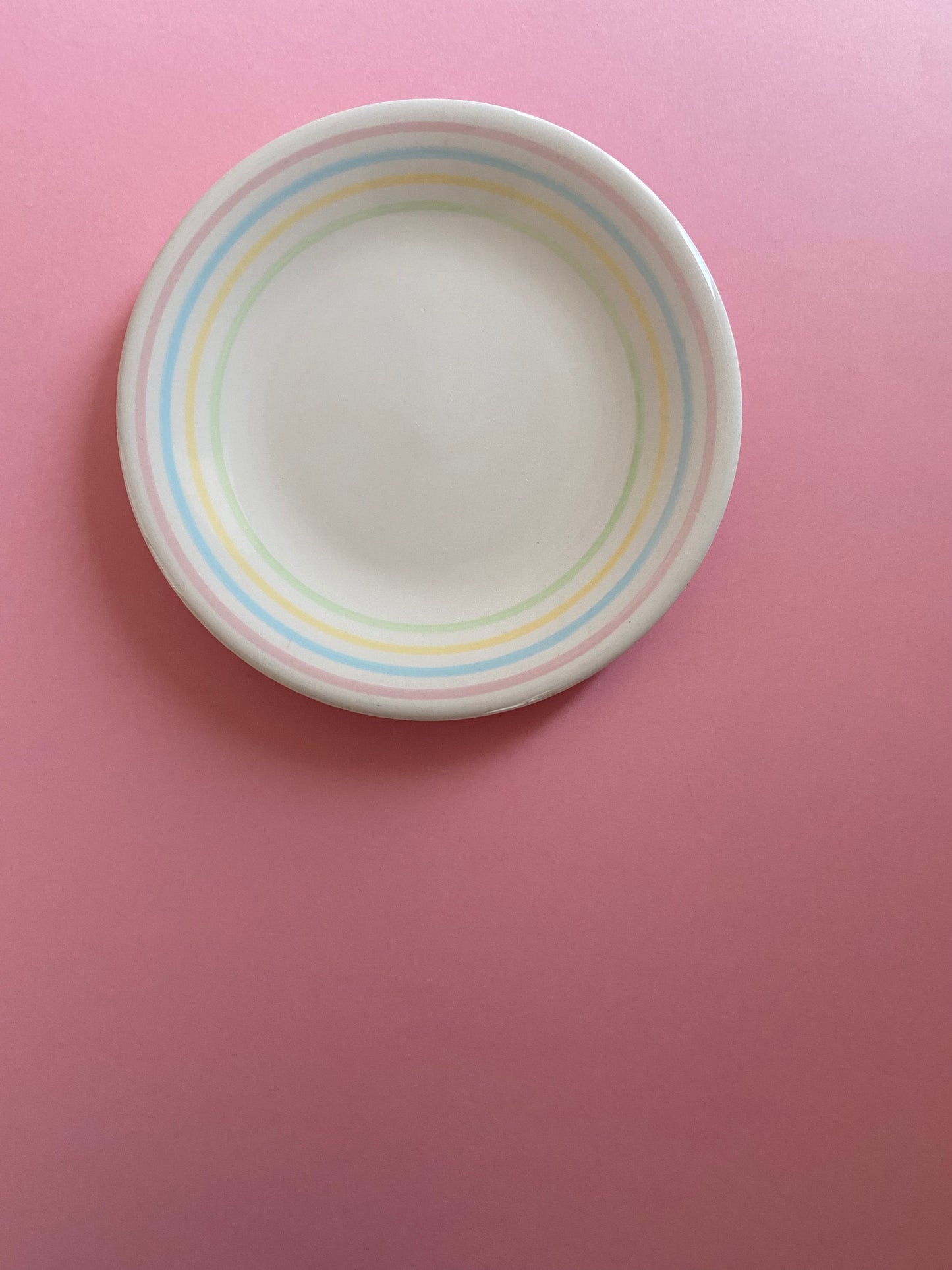 Petite Assiette plate lignes PASTEL