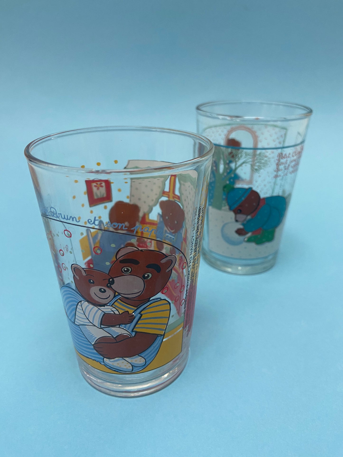 Duo de verres à eau Petit Ours Brun