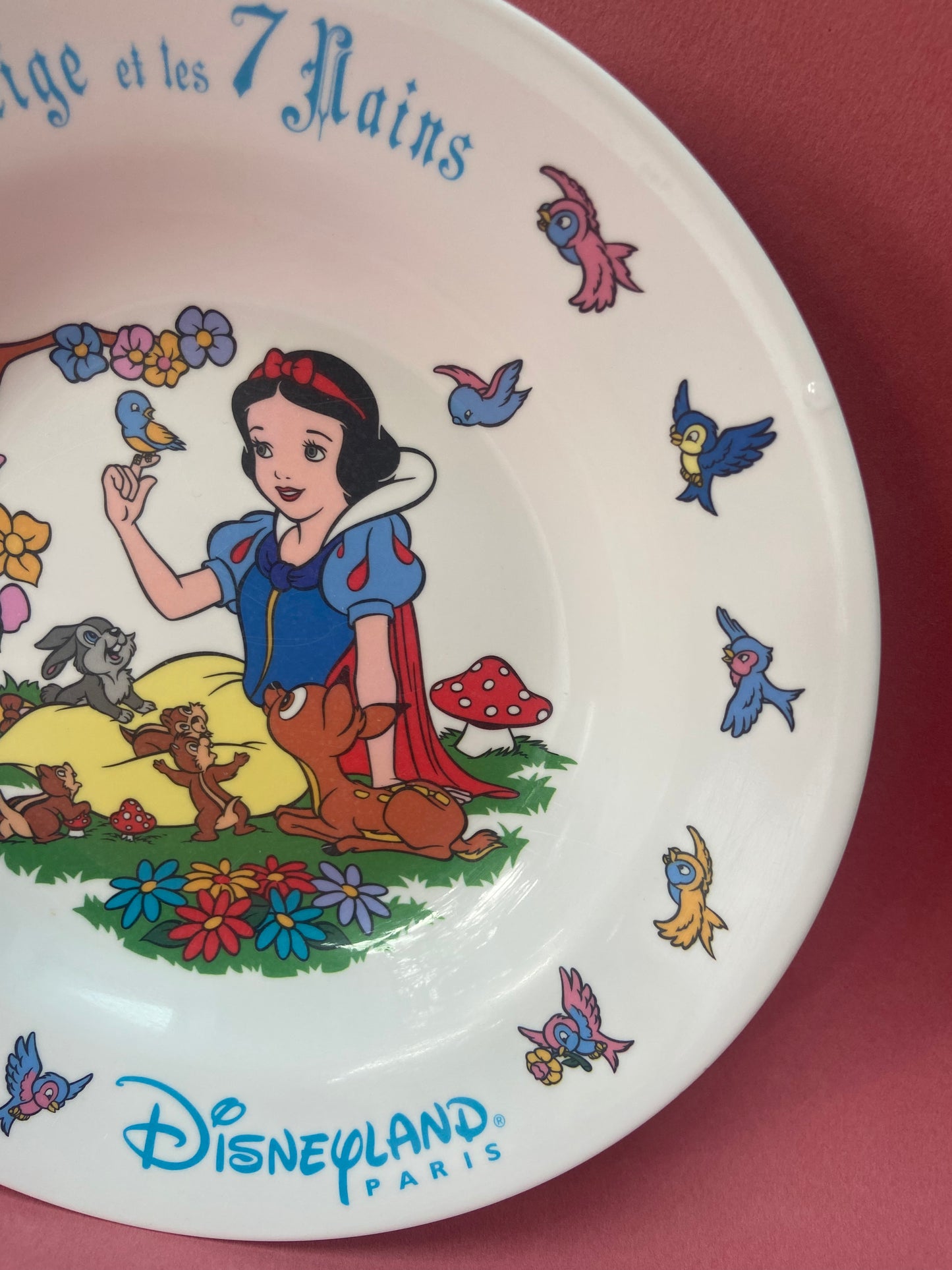 Assiette creuse melaminé BLANCHE NEIGE