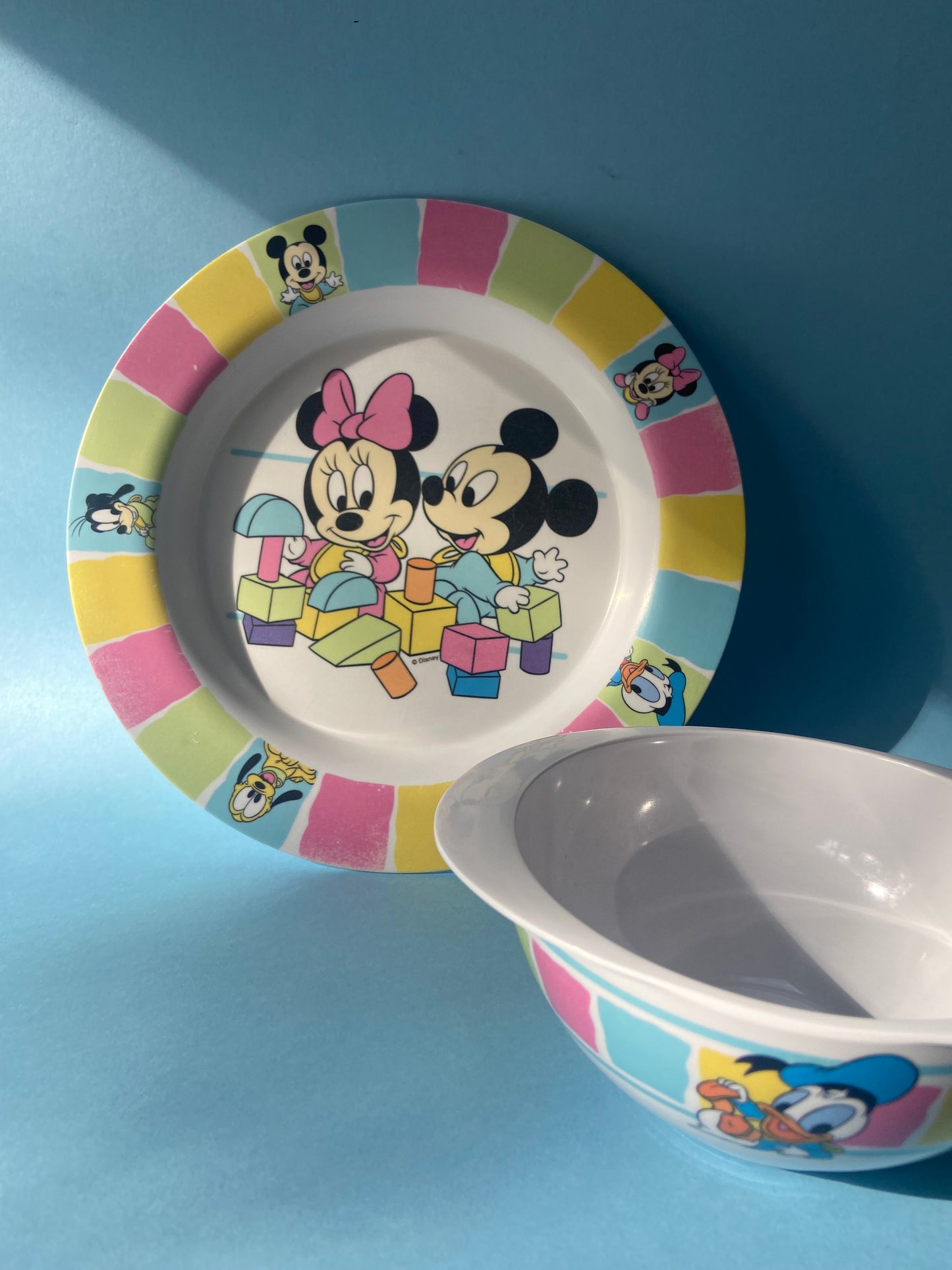 Ensemble assiette et bol melaminé DISNEY BABIES