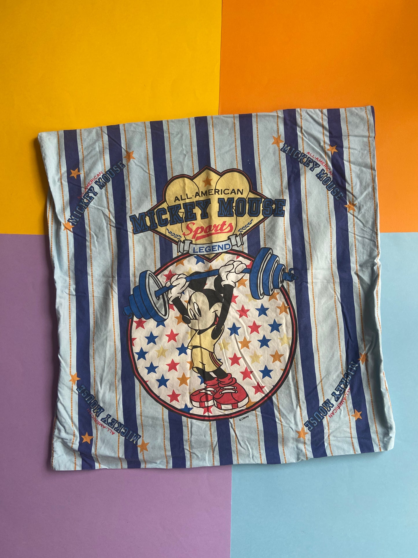 Taie d’oreiller vintage MICKEY MOUSE SPORT