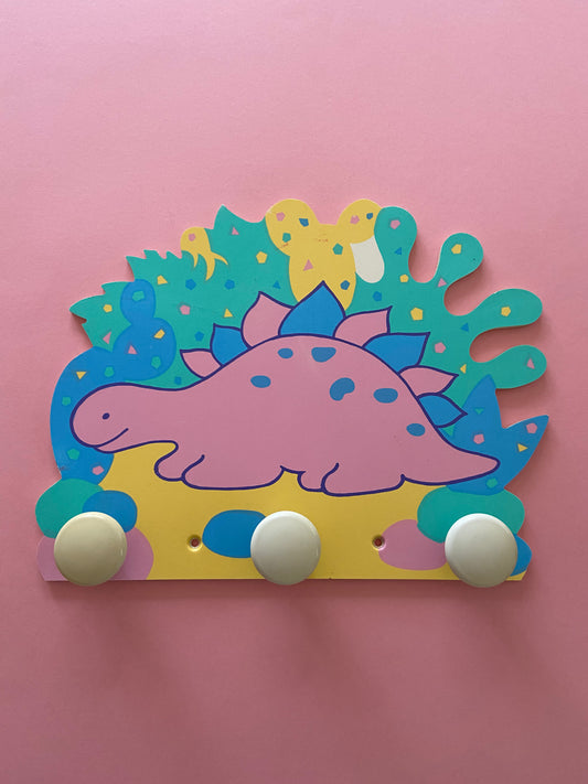 Patère bois kids DINO PASTEL