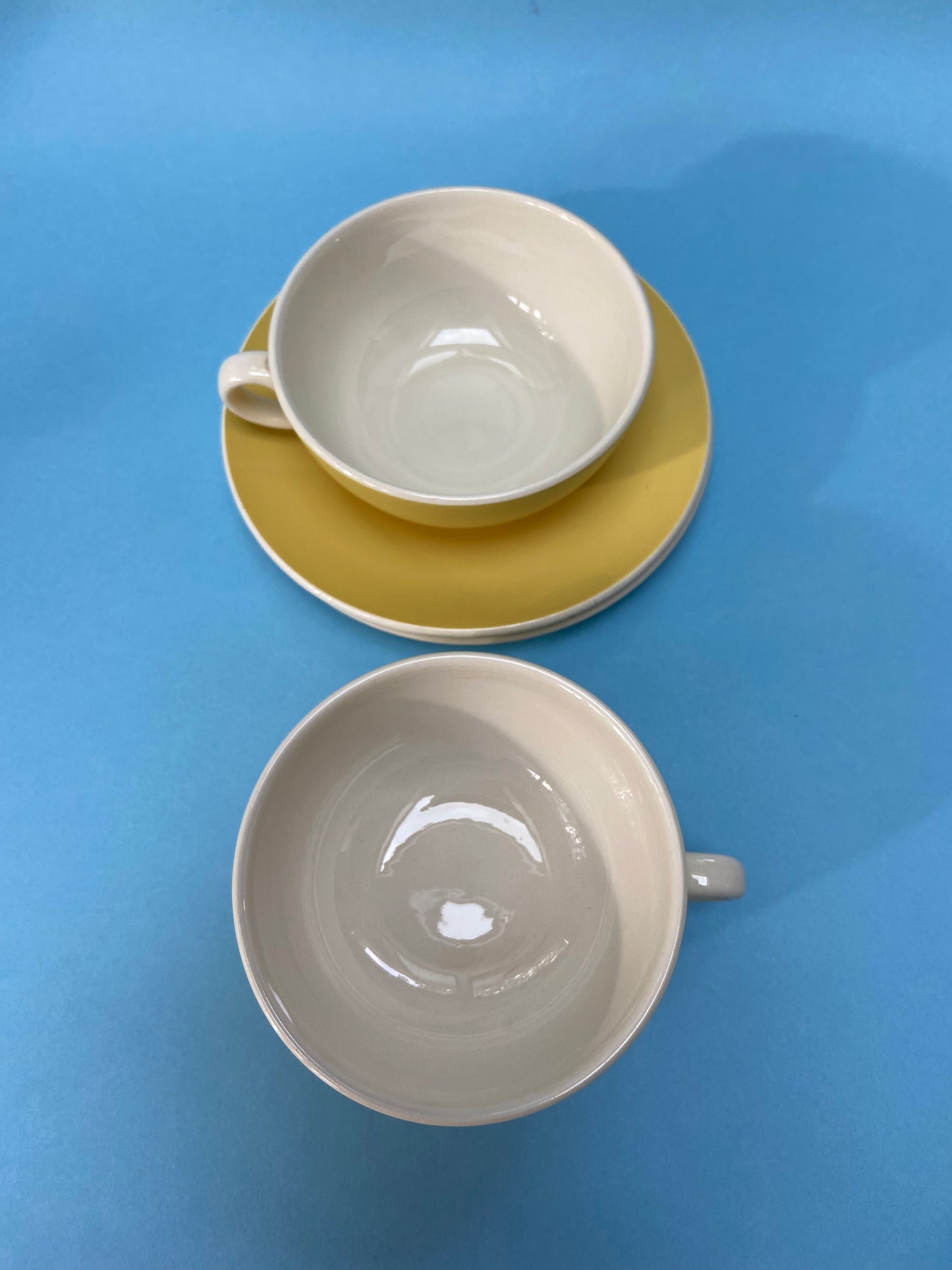 Tasse à café avec sous tasse VILLEROY&BOCH jaune pastel