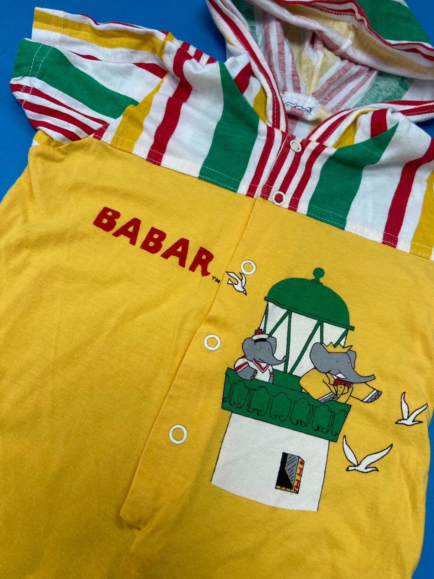 Combi bébé vintage BABAR JAUNE