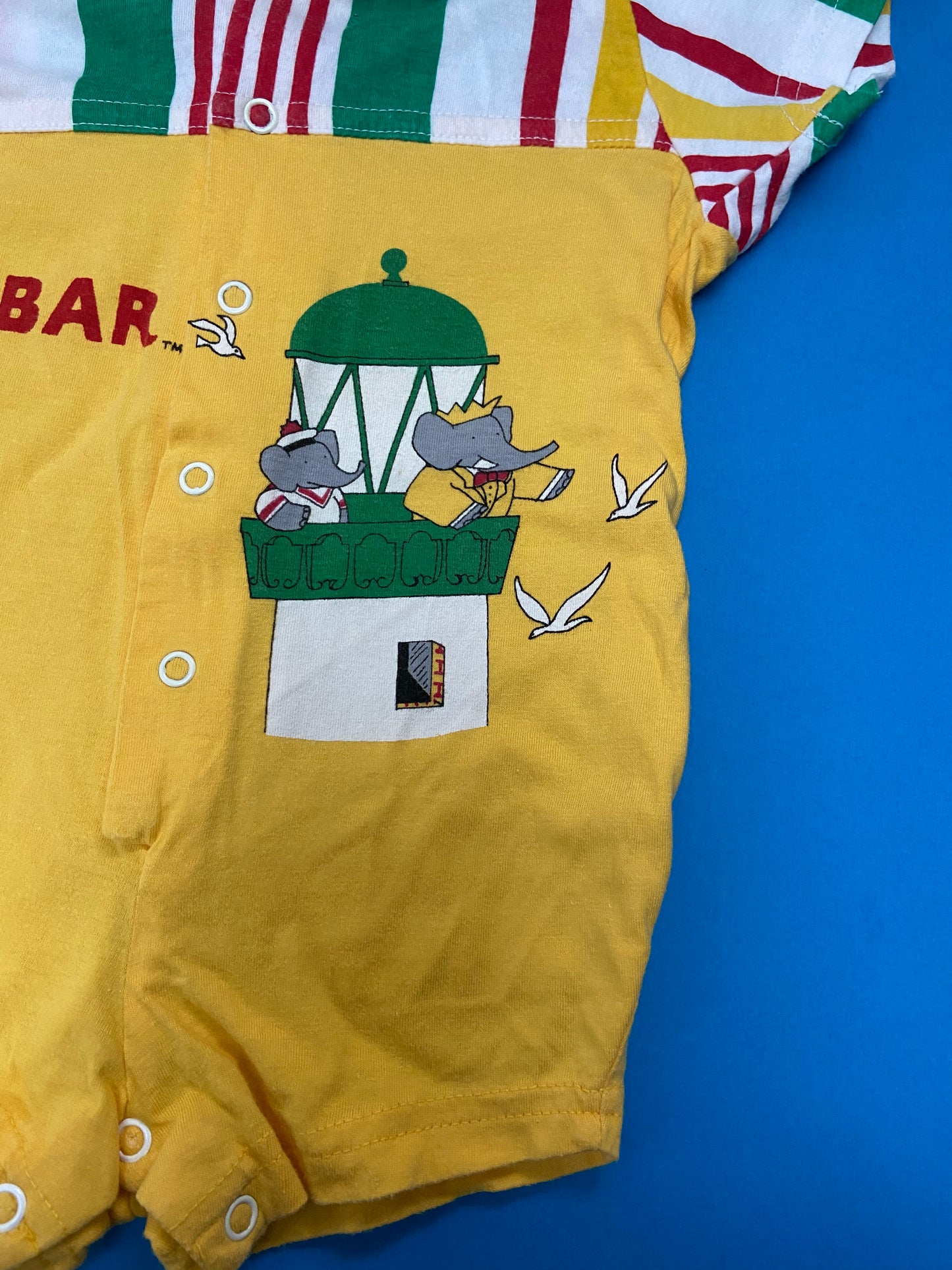 Combi bébé vintage BABAR JAUNE