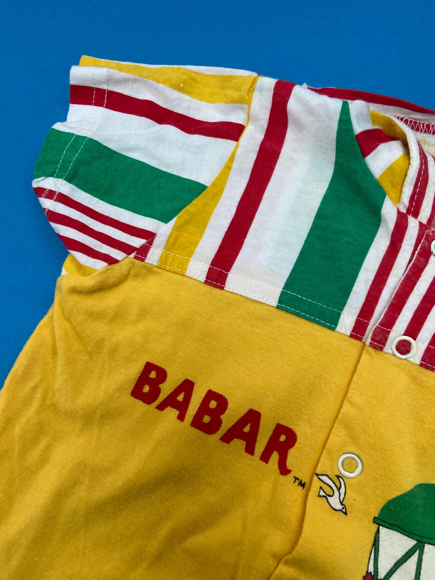 Combi bébé vintage BABAR JAUNE