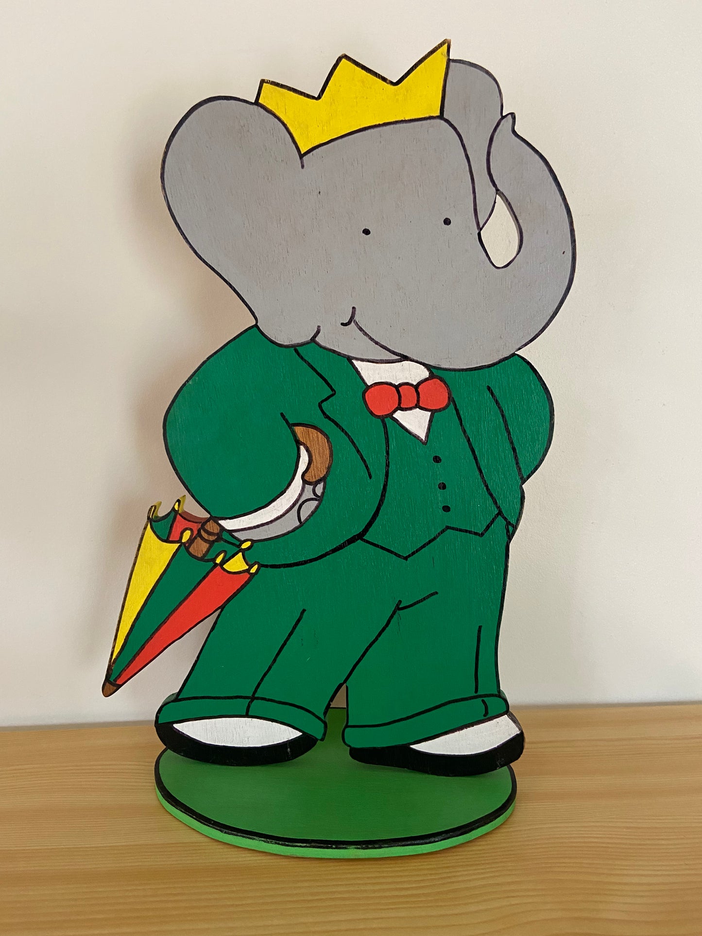 Personnage BABAR en bois