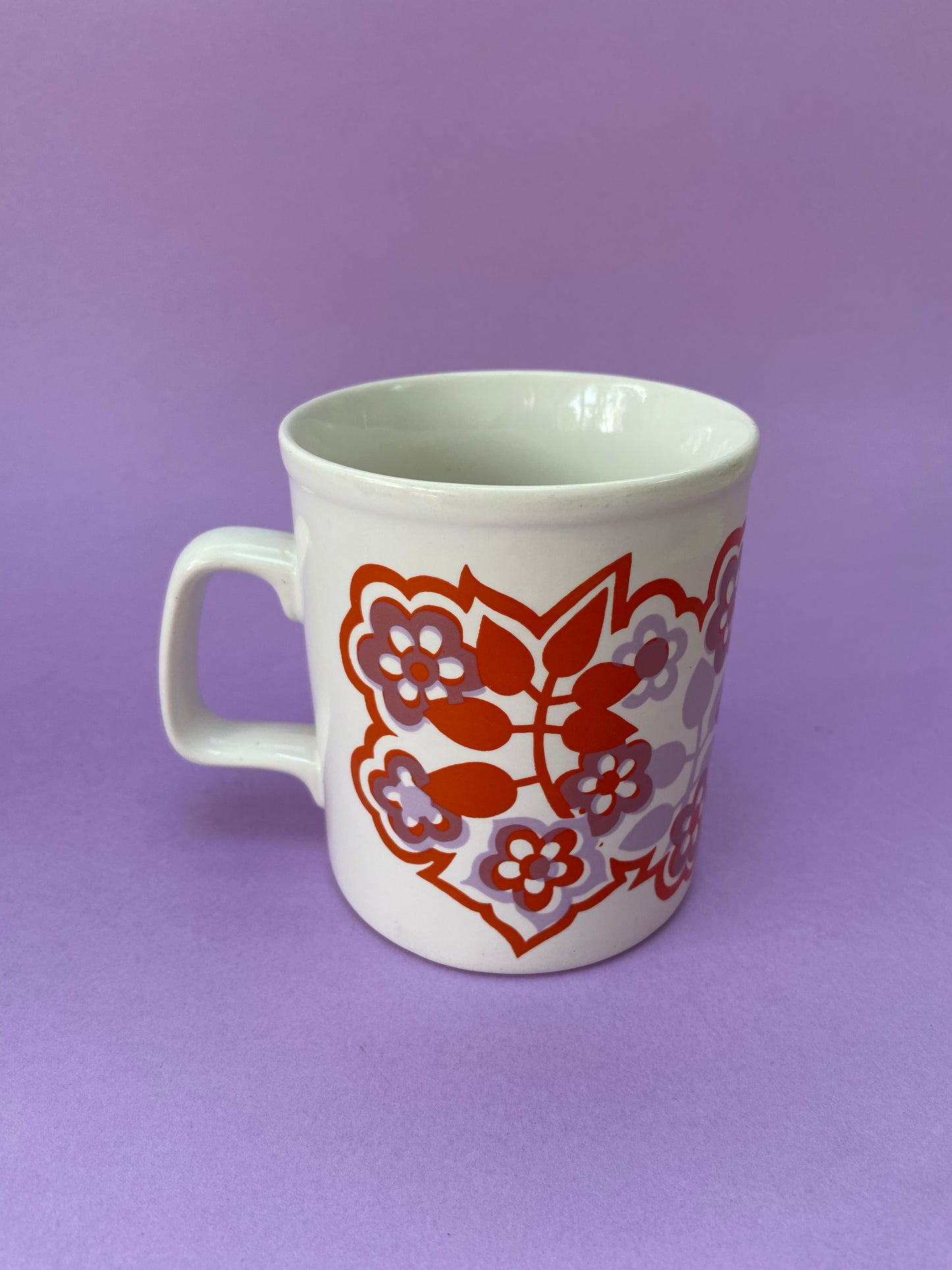 Mug Staffordshire motif Floral VINTAGE