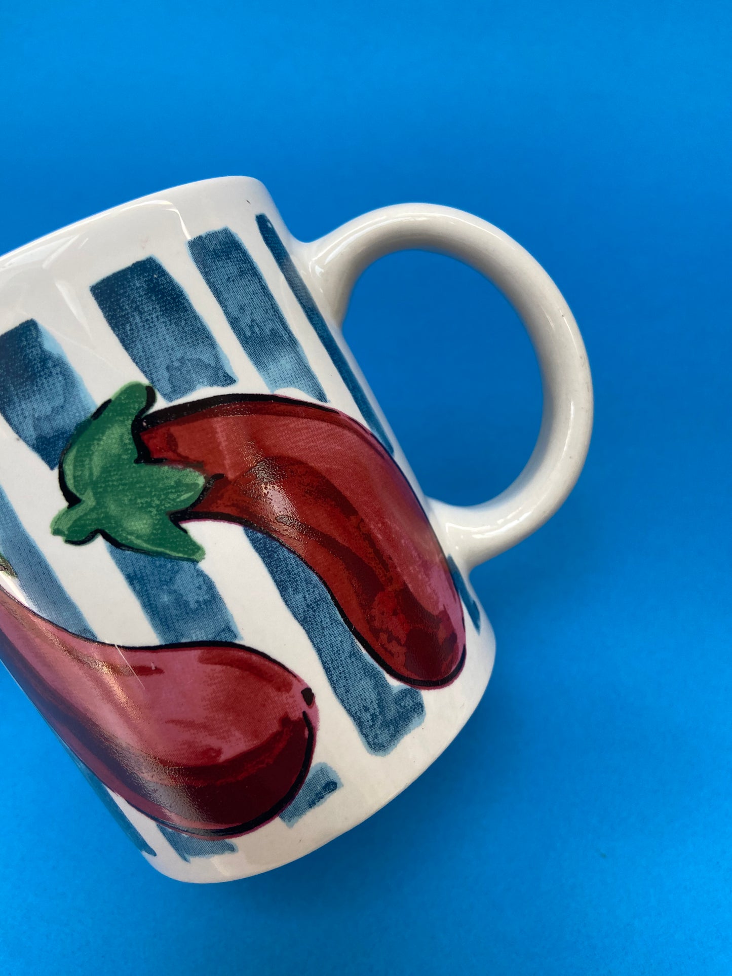 Mug légumes RAYURES ET AUBERGINES