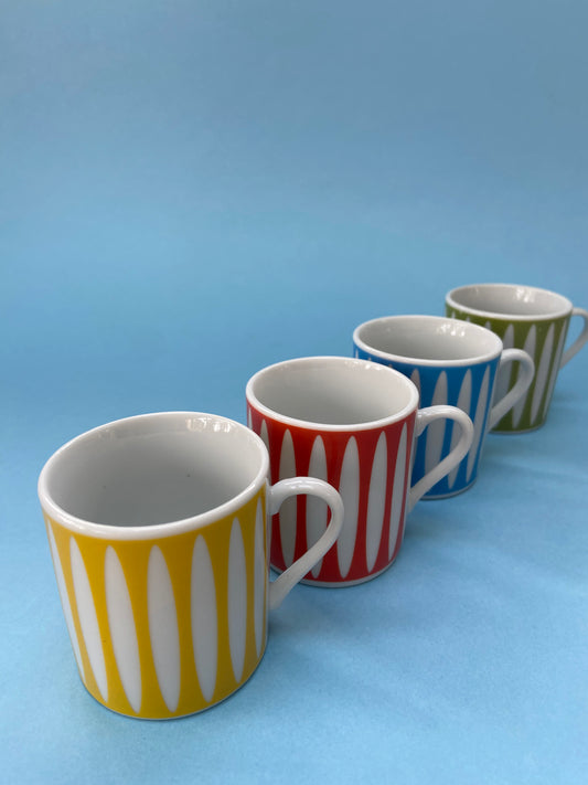 Ensemble de 4 tasses à expresso POP avec coupelles