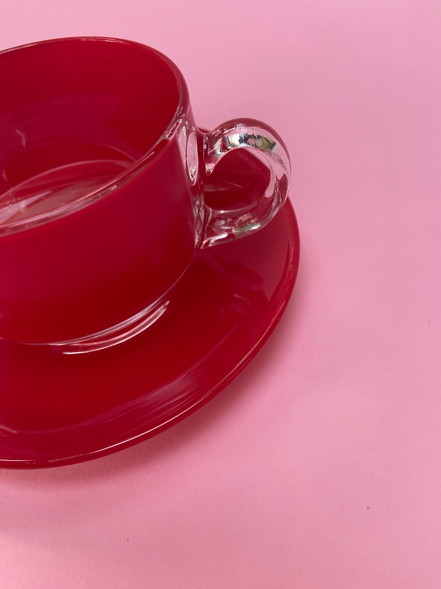 Tasse et sous tasse Arc ROUGE