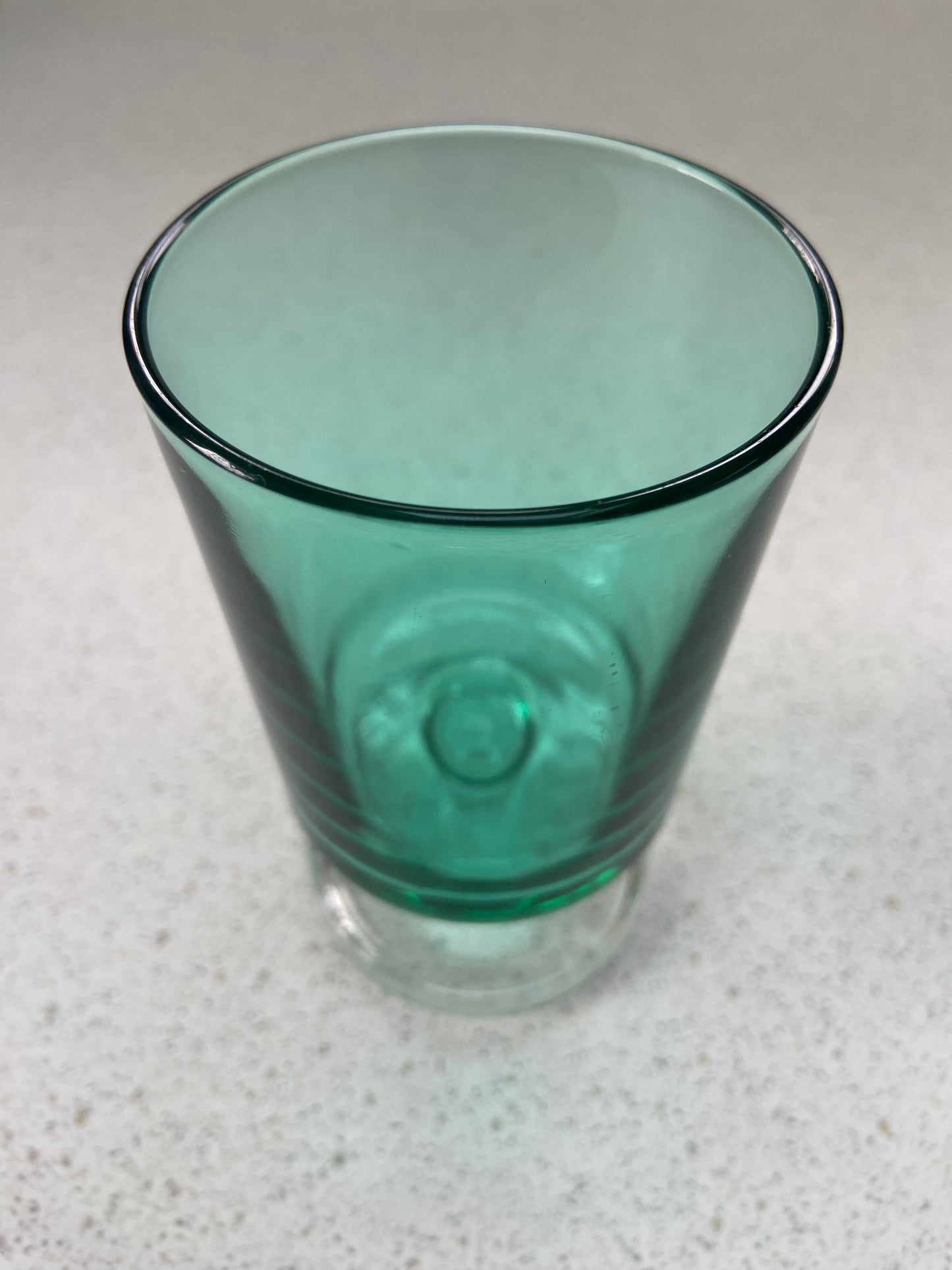 Verre luminaire teinté Bleu/vert