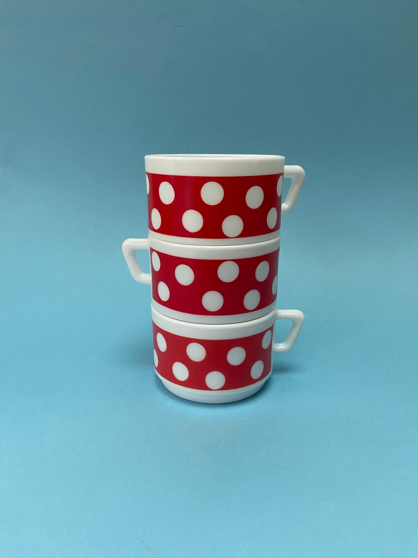 Tasse à café POLKA rouge