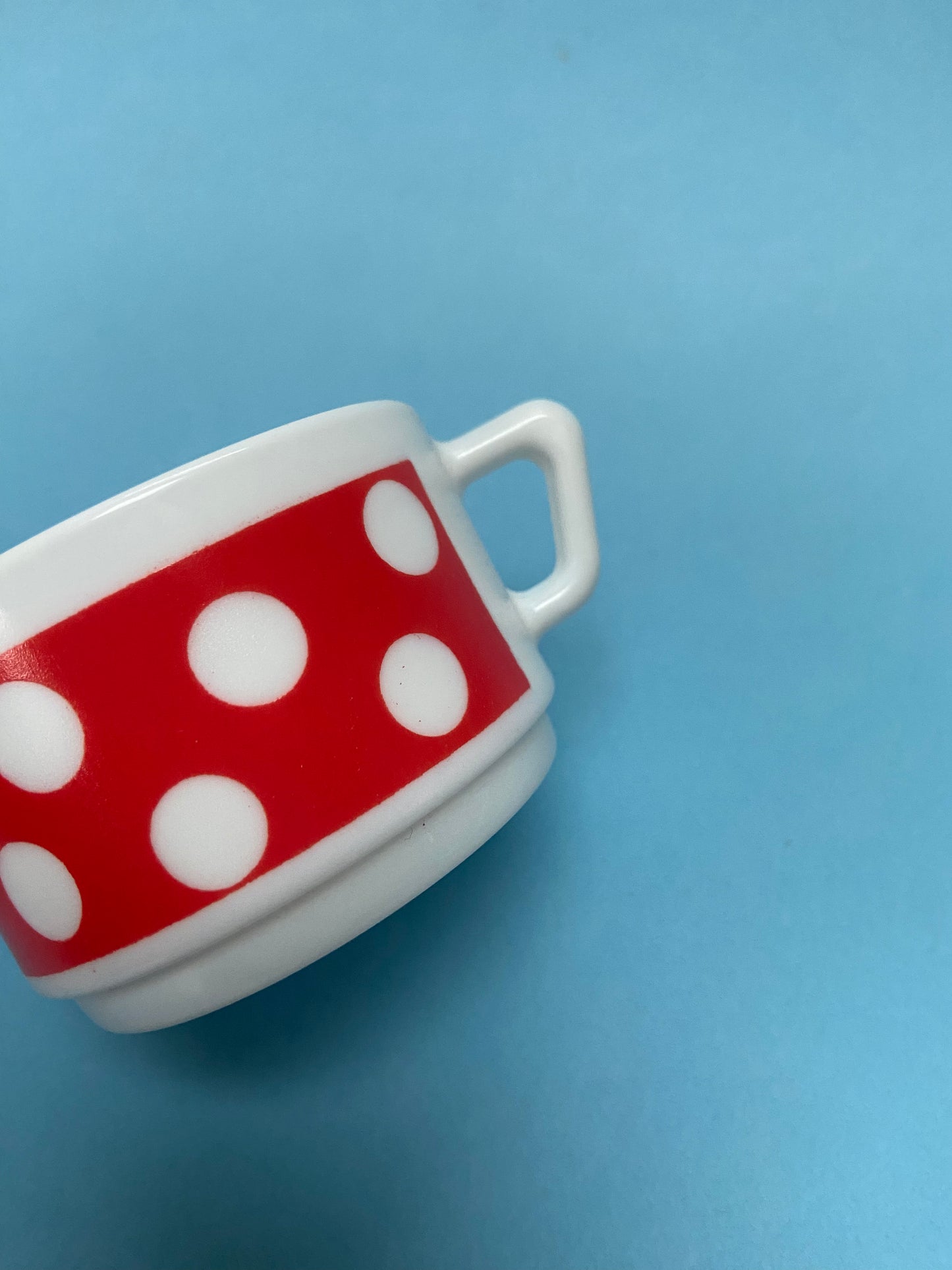 Tasse à café POLKA rouge