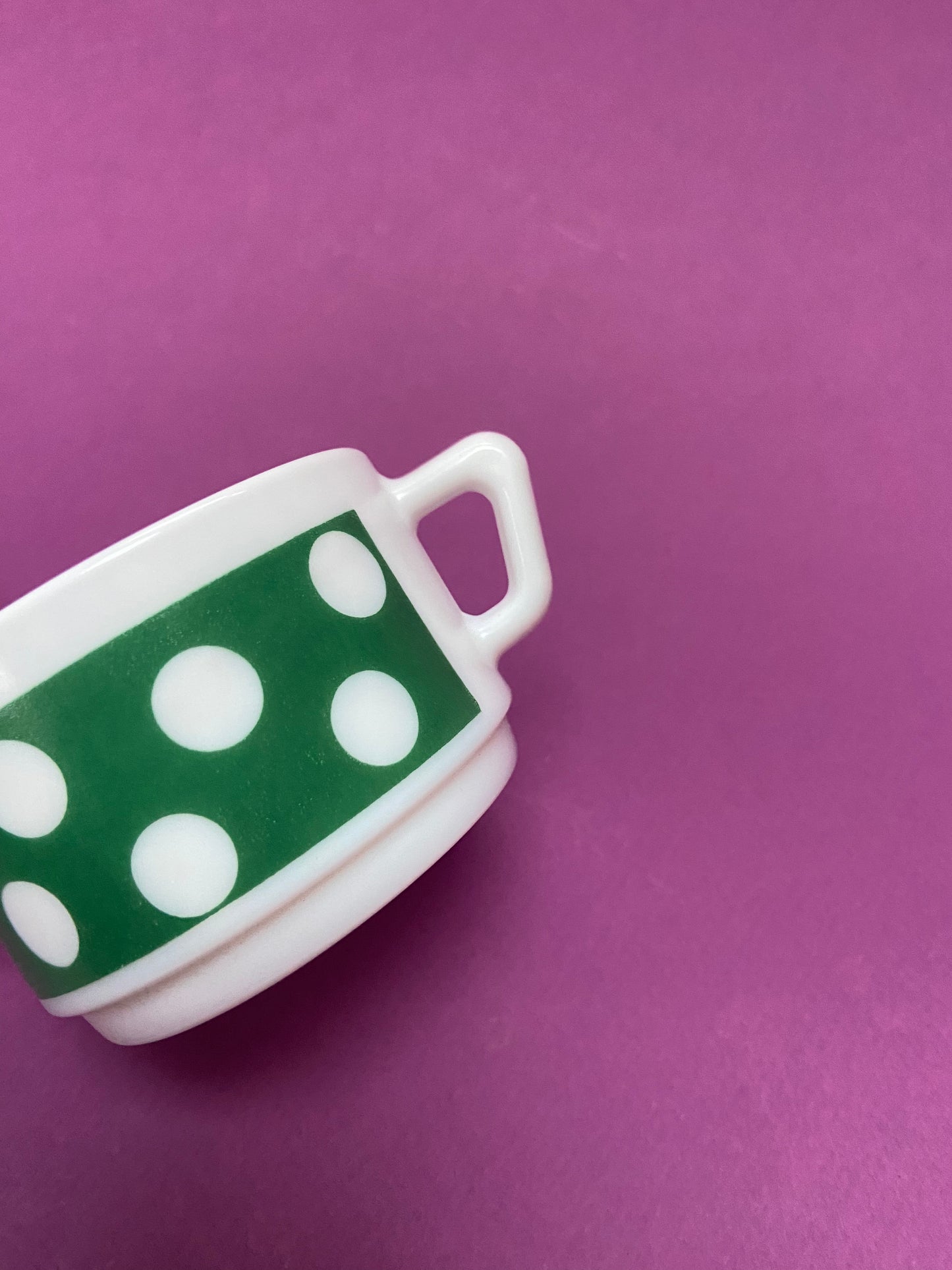 Tasse à café POLKA vert