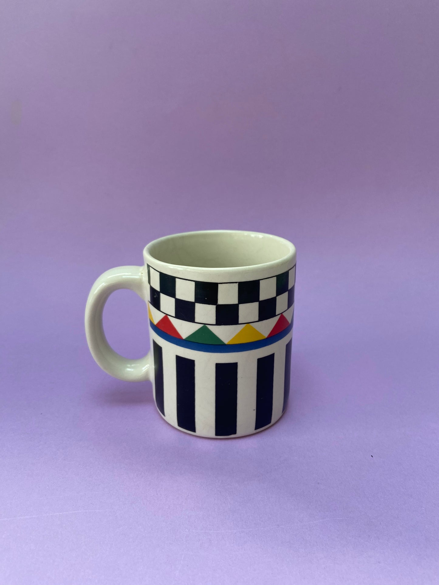 Mug DAMIER Lignes NOIR