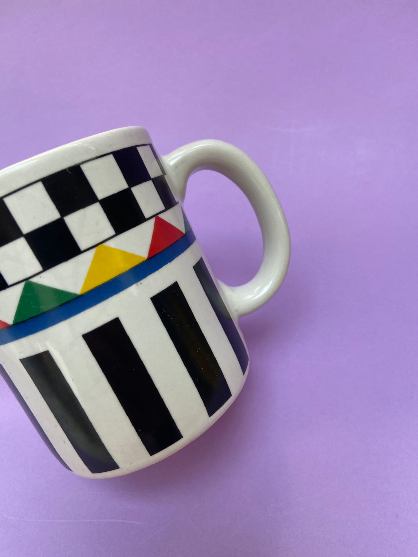 Mug DAMIER Lignes NOIR