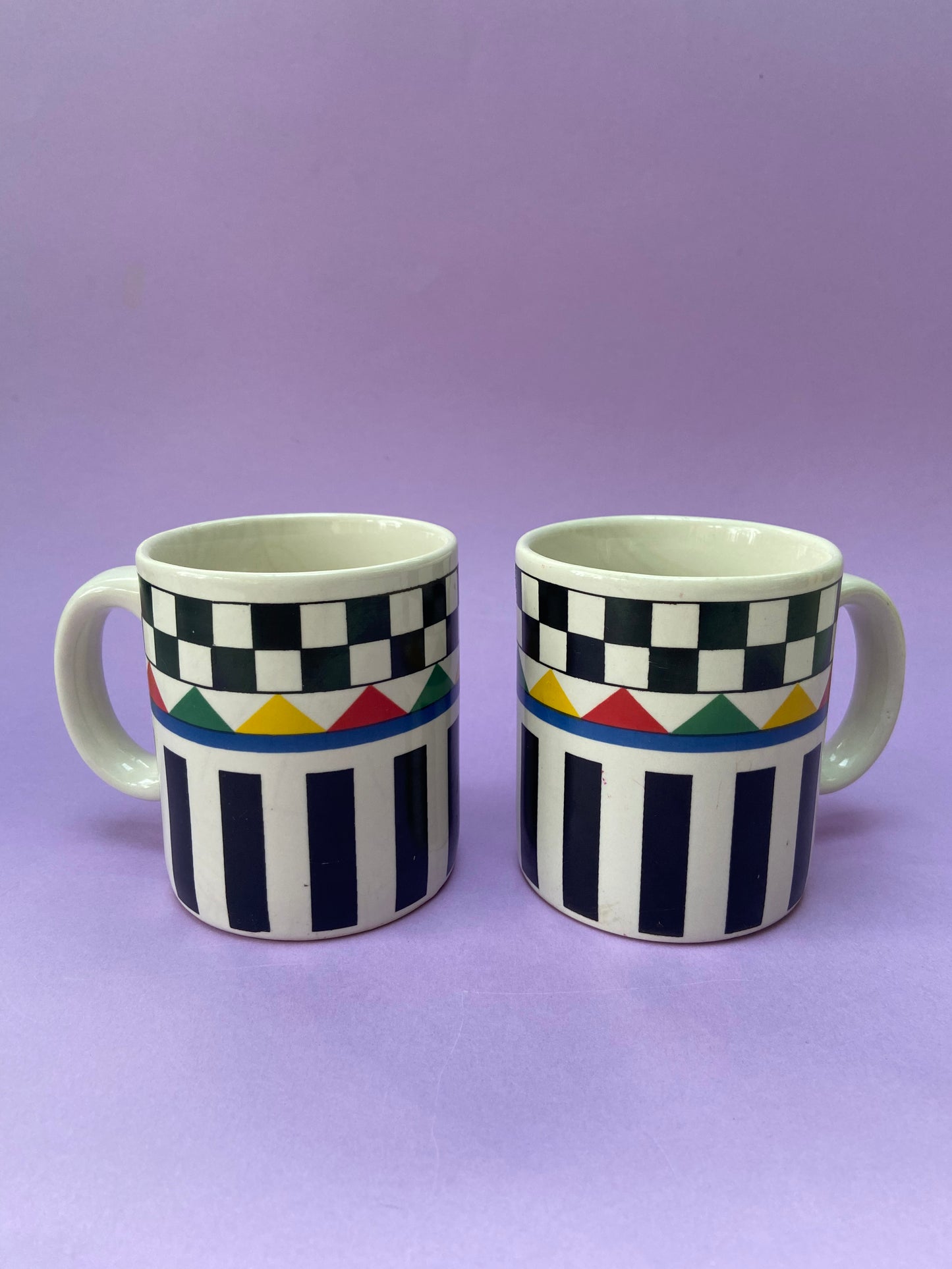 Mug DAMIER Lignes NOIR