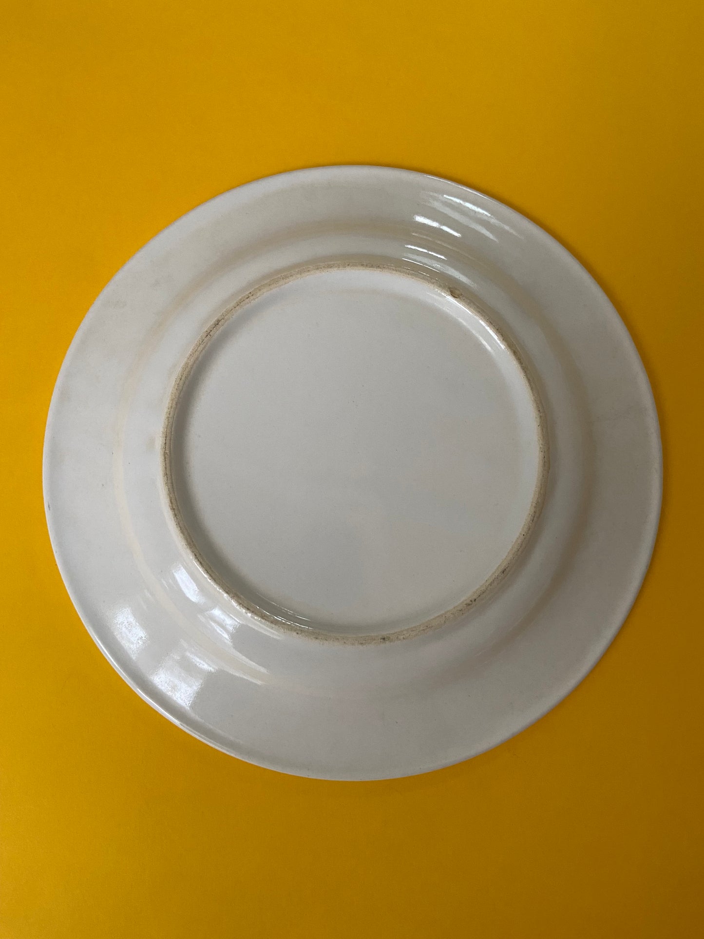 Dessert plate BLUE/YELLOW lines