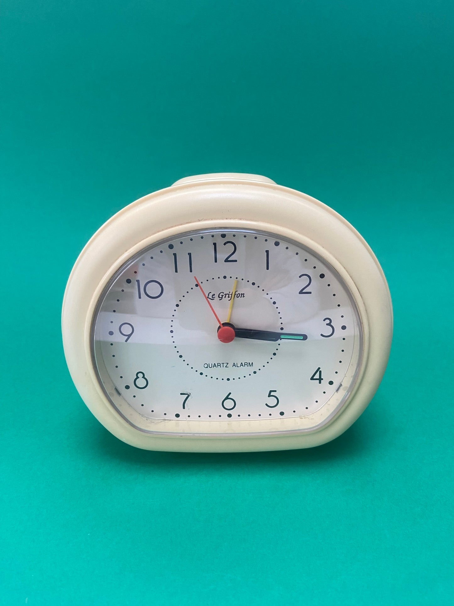 Vintage plastic alarm clock LE GRIFFON