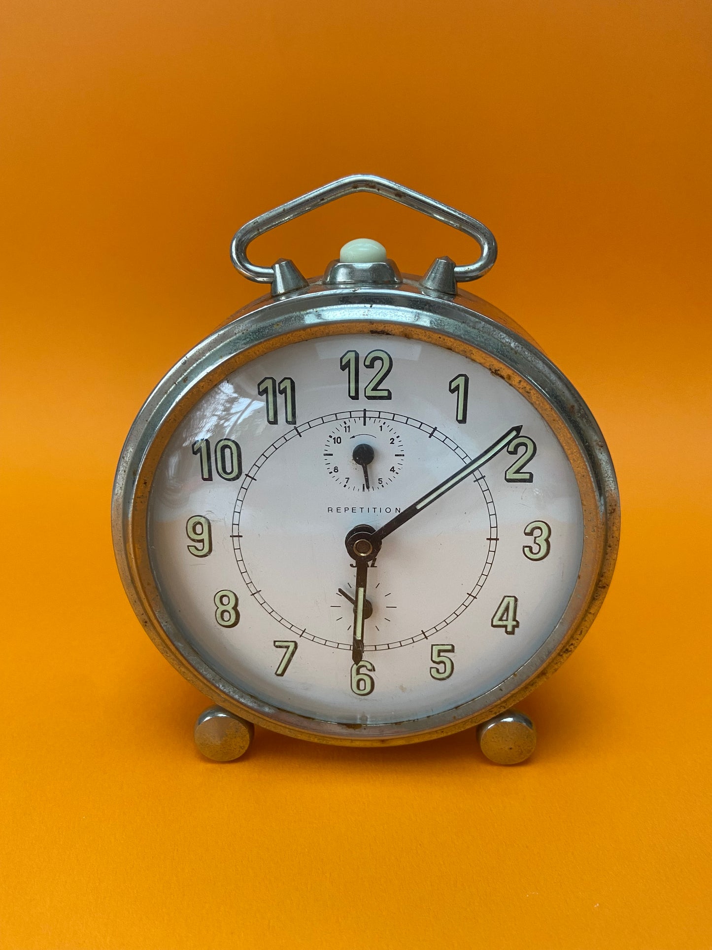 JAZ vintage metal alarm clock