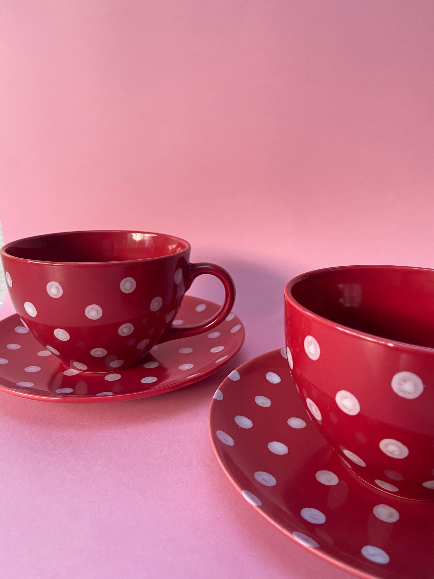 Duo grandes tasses + petites assiettes POIS