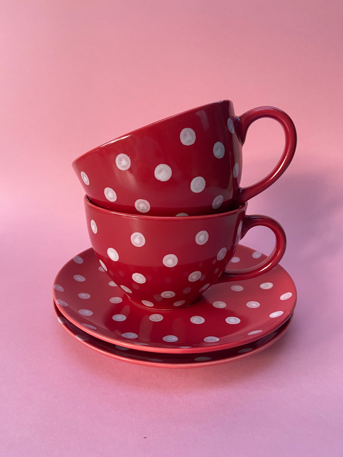 Duo grandes tasses + petites assiettes POIS