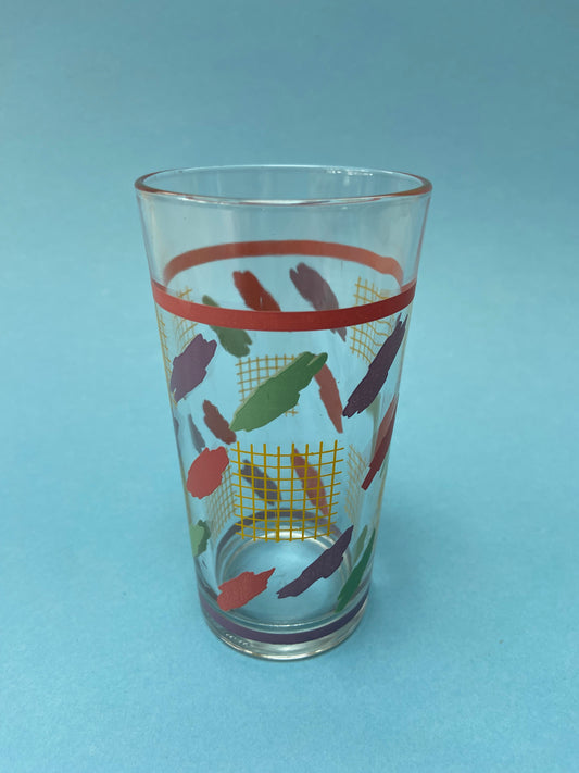 Vintage colorful water glasses