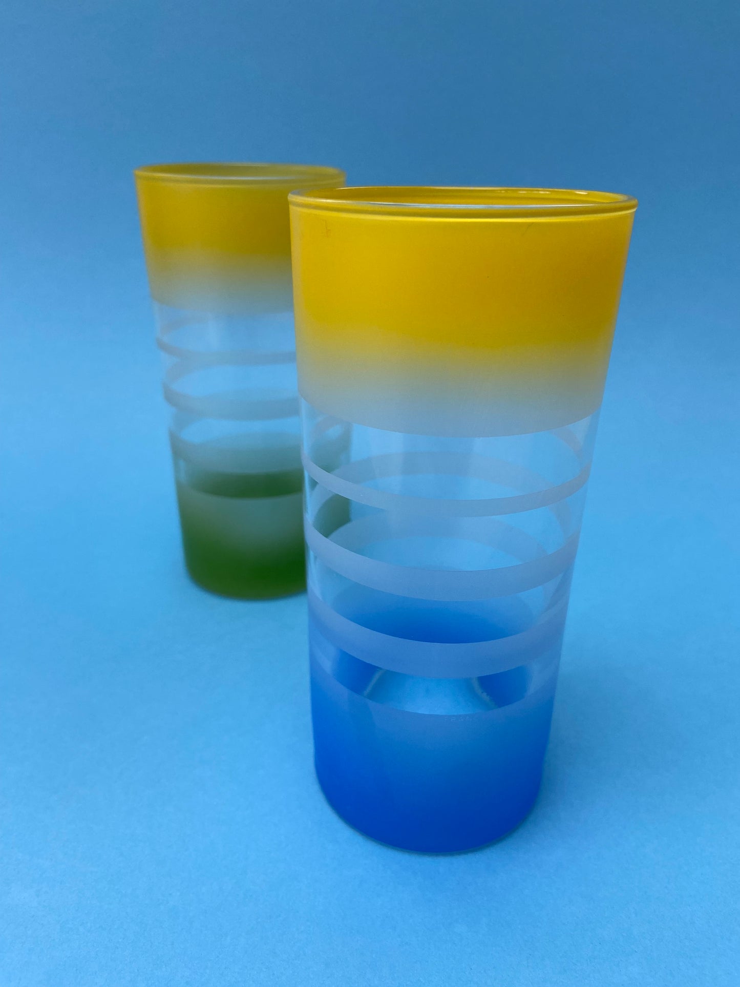 Duo of large GRANITÉ glasses