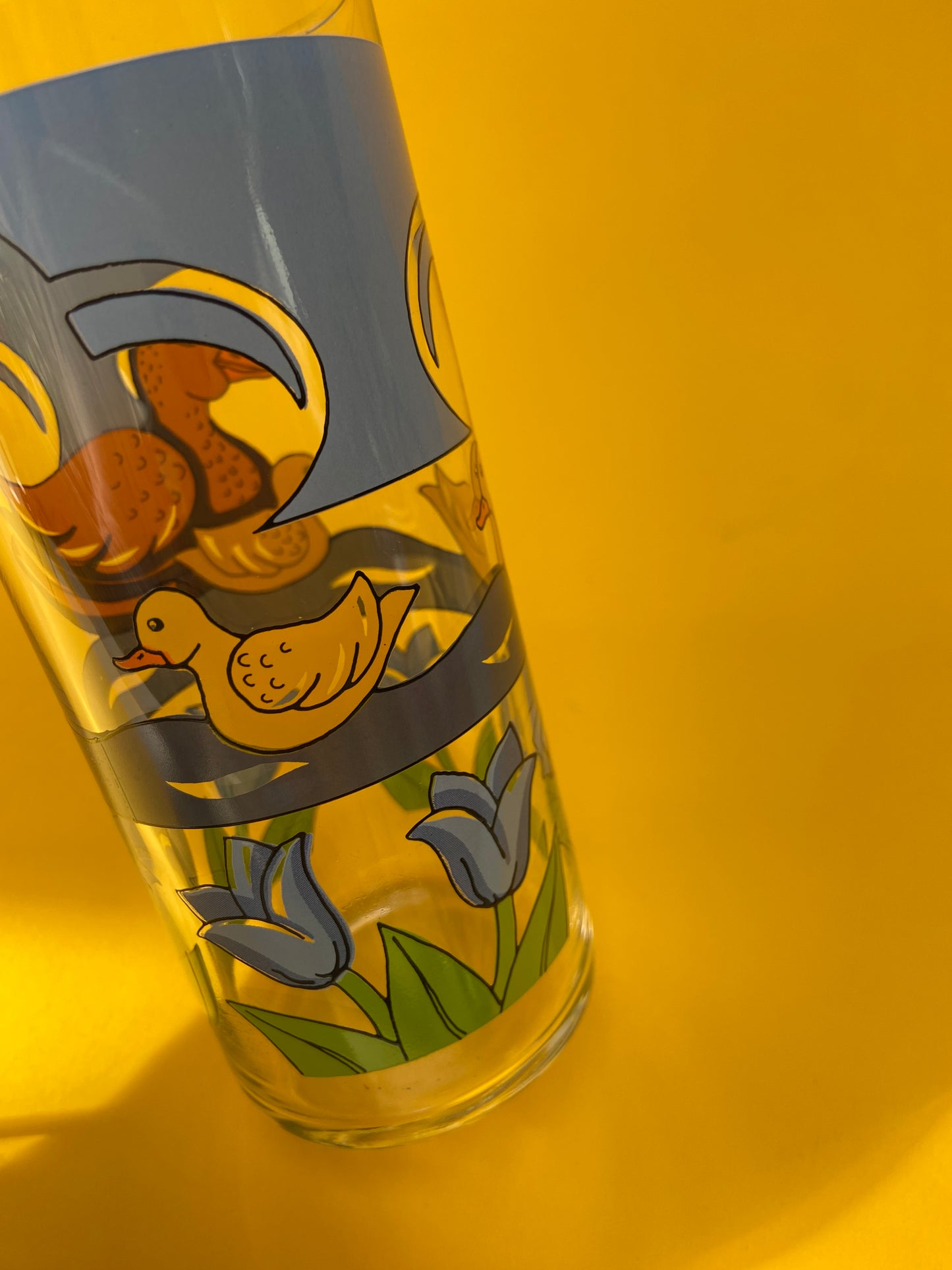 Large DUCKS lemonade glass