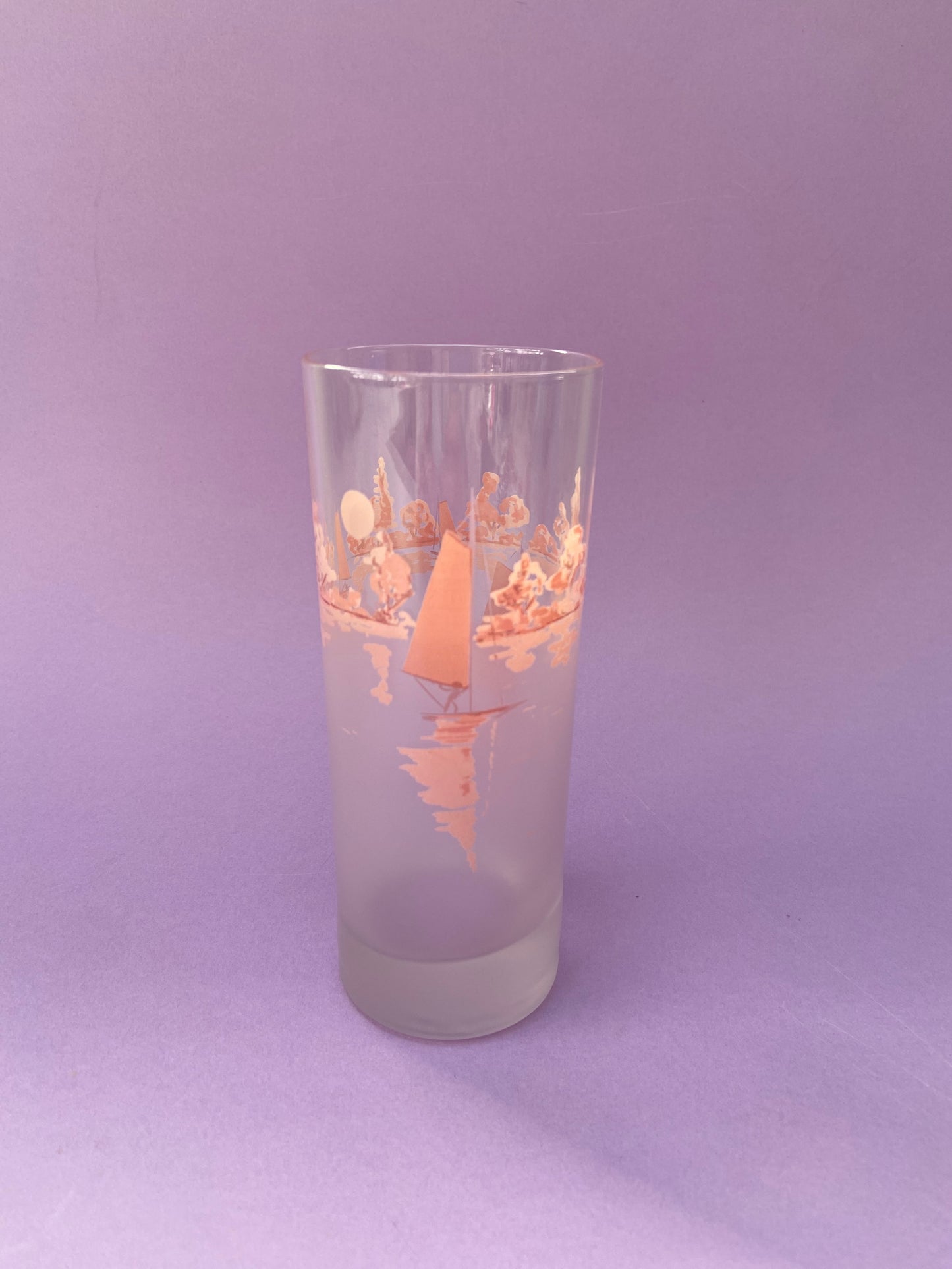 Set of 3 large lemonade glasses “WINDSURFING”