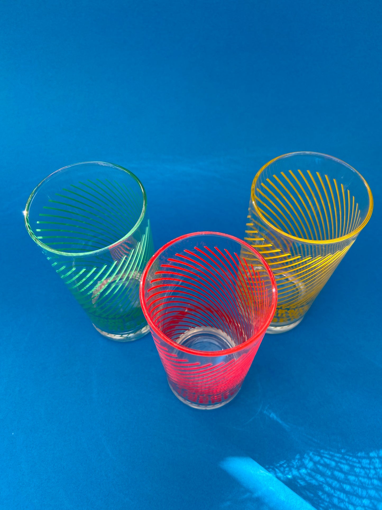 Set of 3 large CUSENIER Syrup glasses