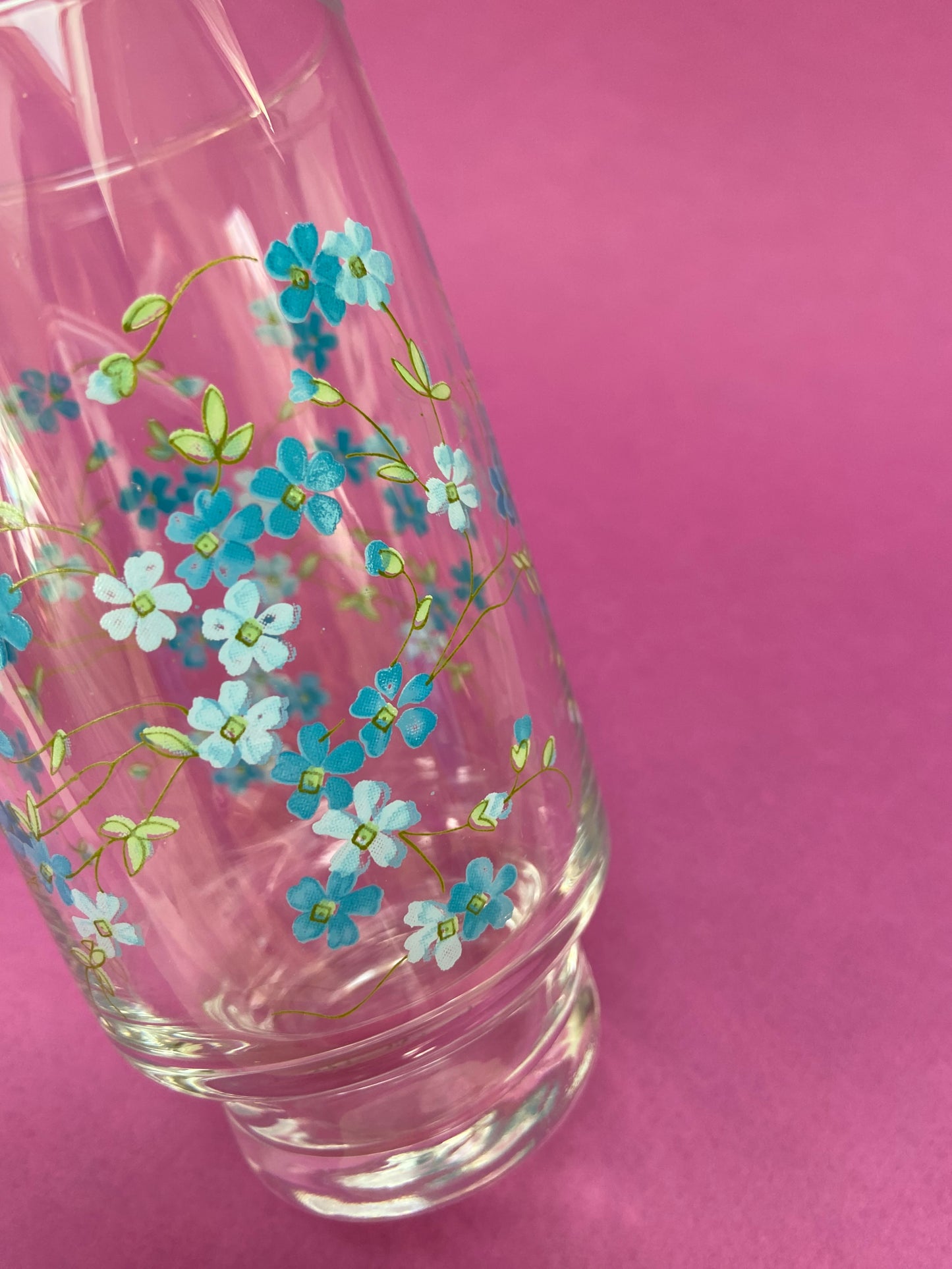 Verre haut transparent « MYOSOTIS »