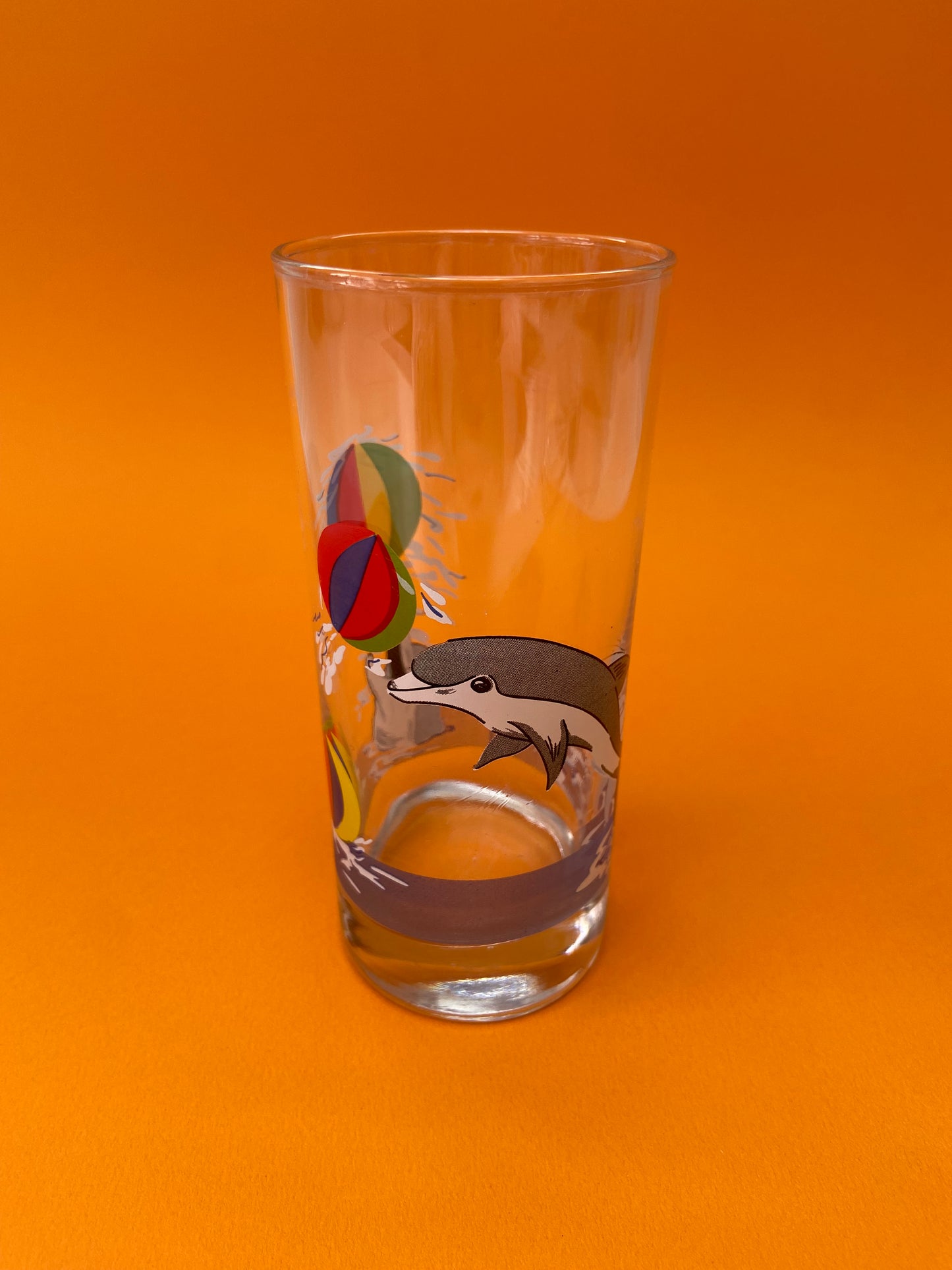 Large DOLPHINS fruit juice glass