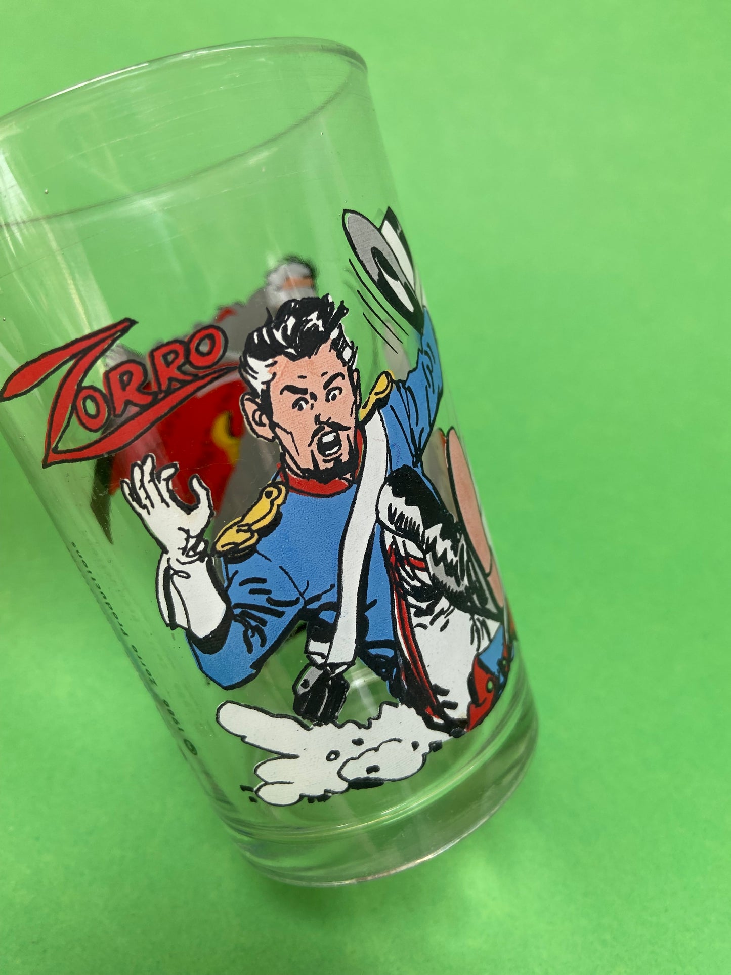 Verre vintage 1986 ZORRO