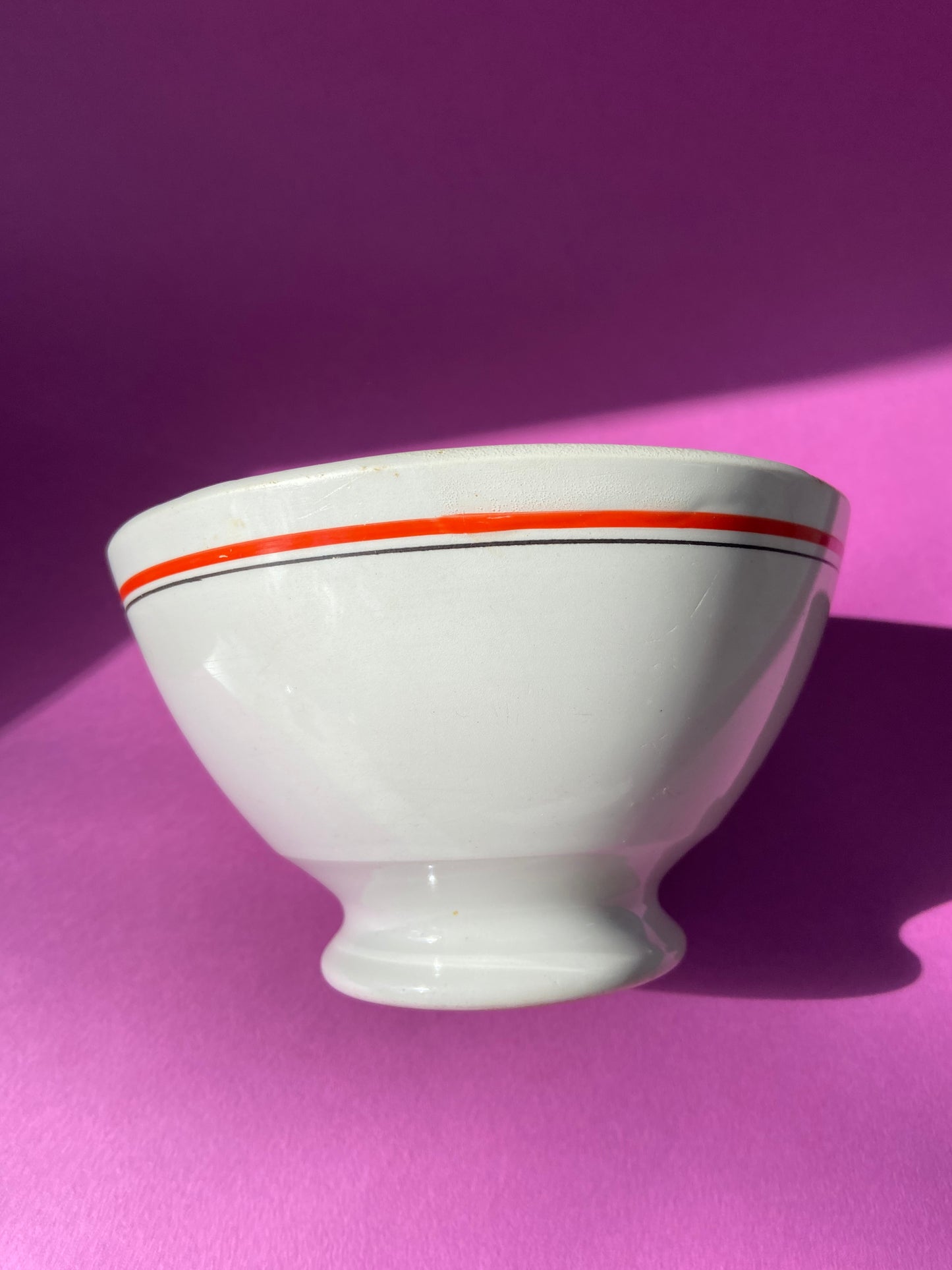 Large bowl RED/BLACK lines